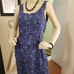 VTG Jodi Michaels Maxi Sundress Floral Print